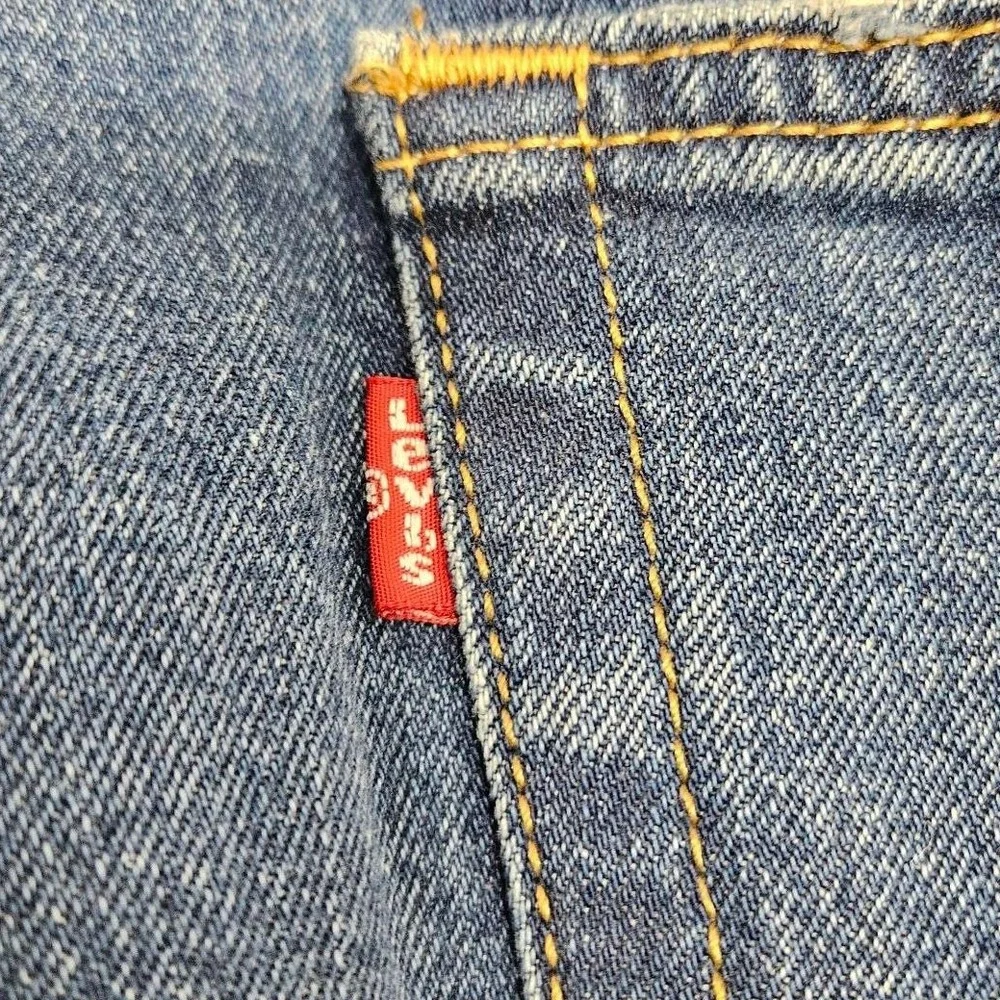 Levis 505 Regular Fit Jeans Mens 40x32‎ Medium Wash Blue Straight Leg Denim